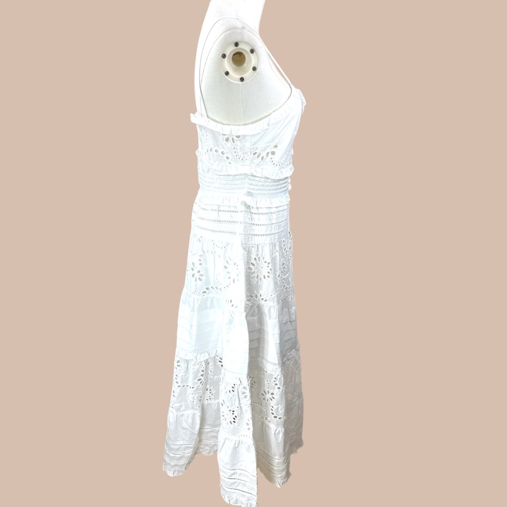 Line and Dot NWT SZ Small the Pixie White eyelet Tiered Maxi Dress - Picture 6 of 16